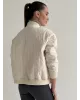Куртка стьобана бомпер молочна onesize