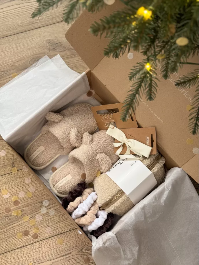 Набір дитячий Teddy з капцями бежевий