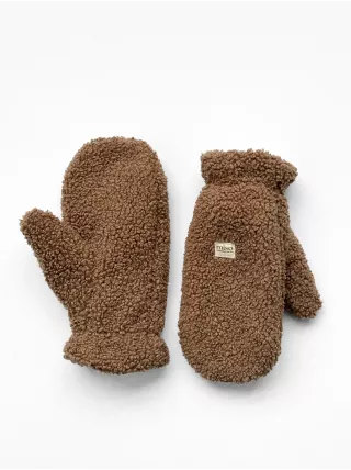 Рукавиці Teddy коричневий колір