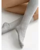 Шкарпетки гольфи срібло меланж