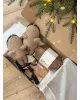 Набір дитячий Teddy з капцями коричневий