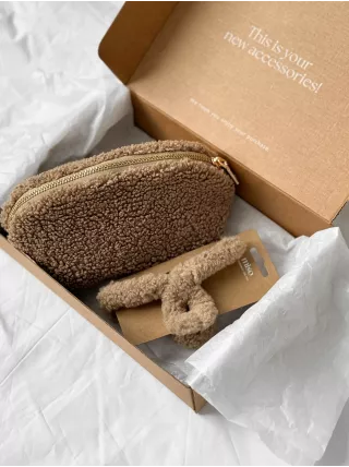 Набір Teddy з крабом коричневий