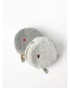Косметичка TEDDY LOVE білого кольору круг