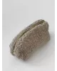 Косметичка хмарка середня трикутник сіра