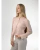 Soft кардиган вкорочений ажурний рожевий