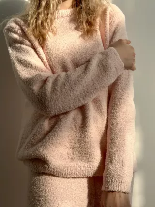 Soft в’язана кофта пудрова