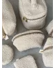 Косметичка TEDDY бежевого кольору конверт