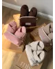 Набір вельвет з капцями рожевий