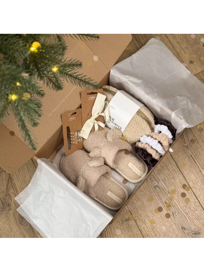 Набір дитячий Teddy з капцями бежевий