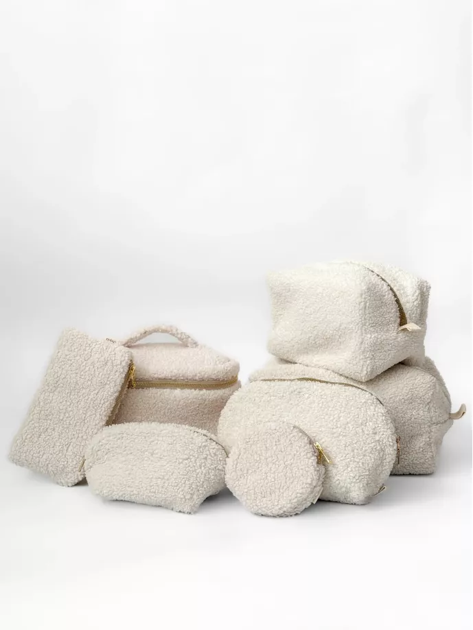 Косметичка TEDDY білого кольору конверт