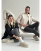 Куртка стьобана бомпер молочна onesize