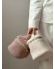 Косметичка TEDDY пудрового кольору сундук