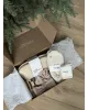 Набір Christmas середня косметичка молочний