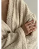 SOFT махра Кофта на гудзиках молочна