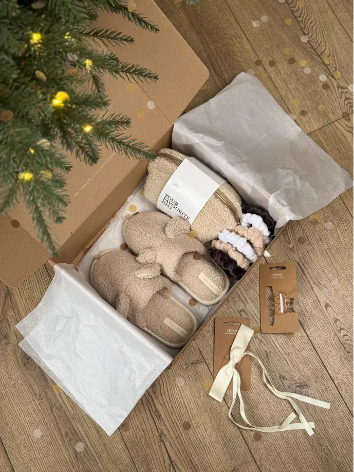 Набір дитячий Teddy з капцями бежевий