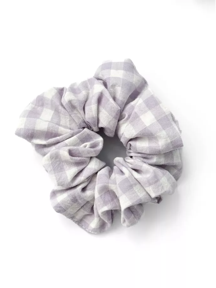 Резинка макс бавовна фіолет клітинка