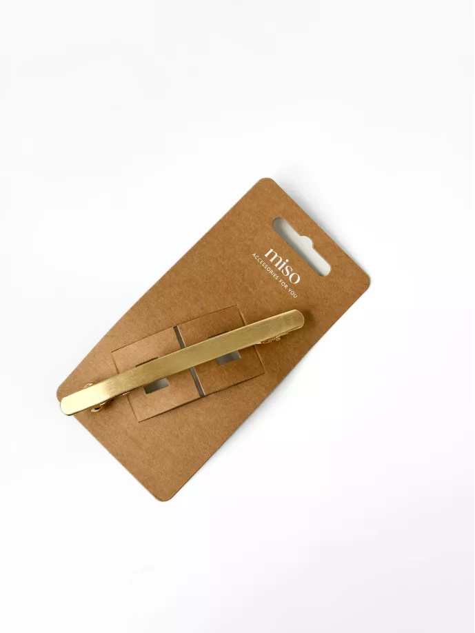 Автомат металевий тонкий овал золото