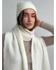 Шарф жіночий молочний Альпака