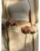 Soft в’язана кофта на блискавці молочна