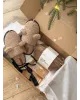 Набір дитячий Teddy з капцями коричневий