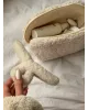 Косметичка хмарка середня трикутник молочна