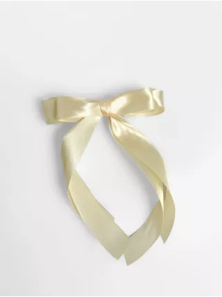 Бант атлас стрічка молоко на автоматі