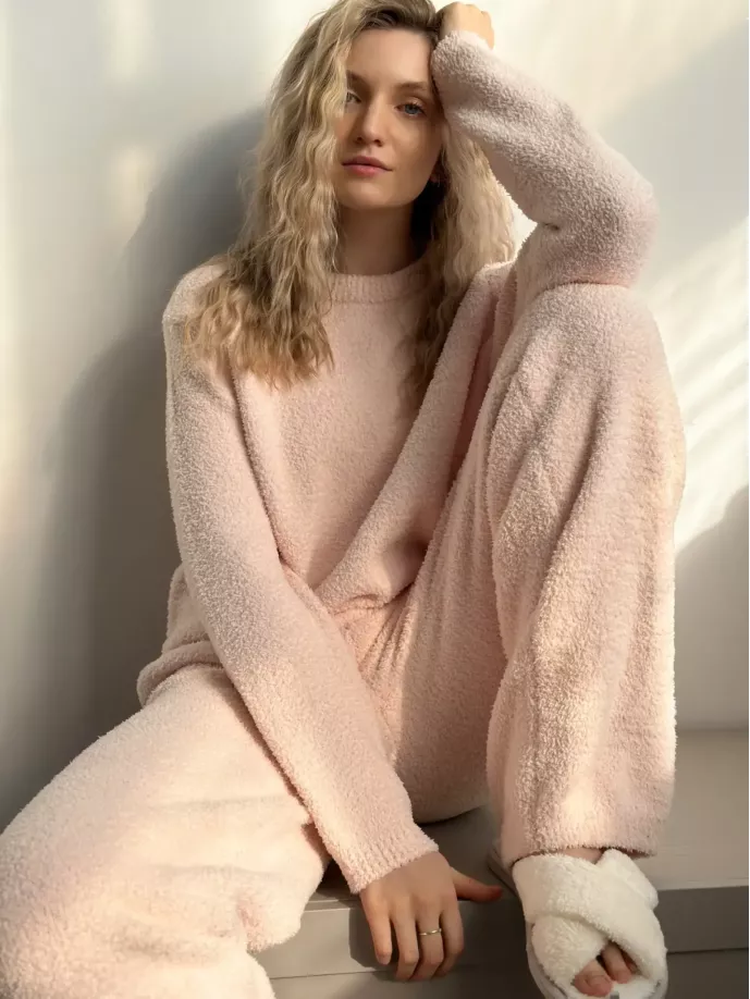 Soft в’язана кофта пудрова