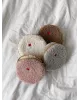 Косметичка TEDDY LOVE пудрового кольору круг