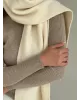 Шарф в’язаний молочний