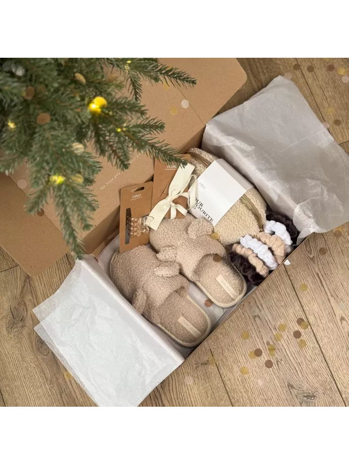 Набір дитячий Teddy з капцями бежевий