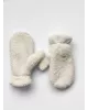Рукавиці Teddy білий колір