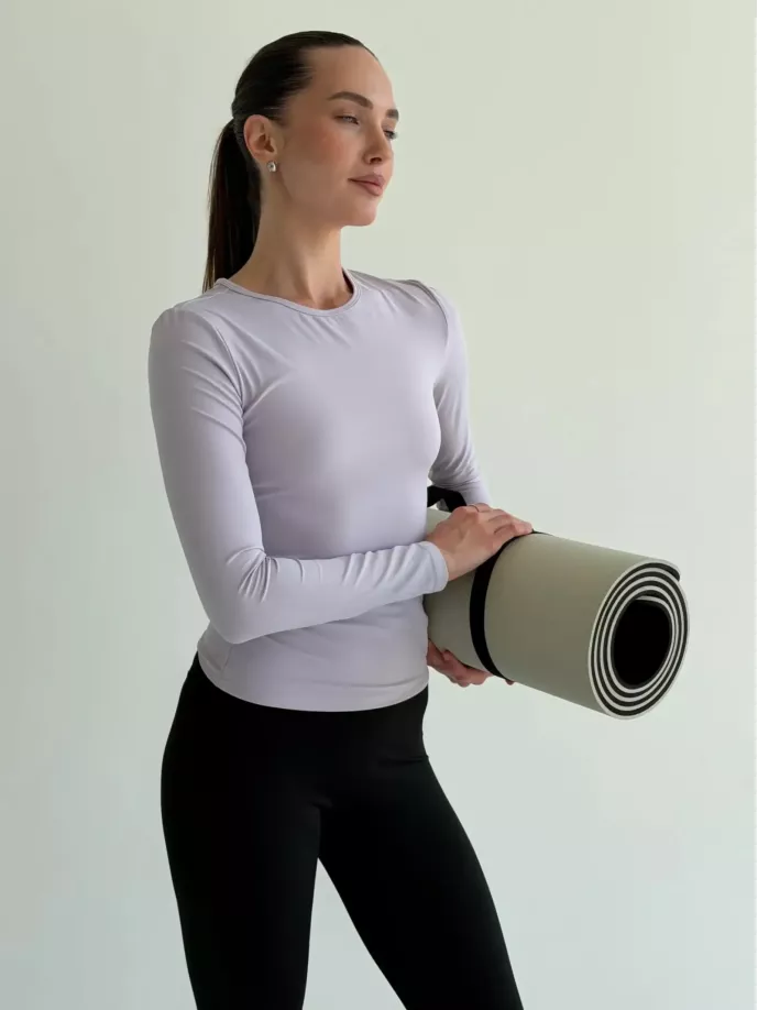 Yoga лонгслів лавандовий
