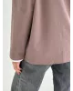 Лонгслів з білим кантом капучино, onesize
