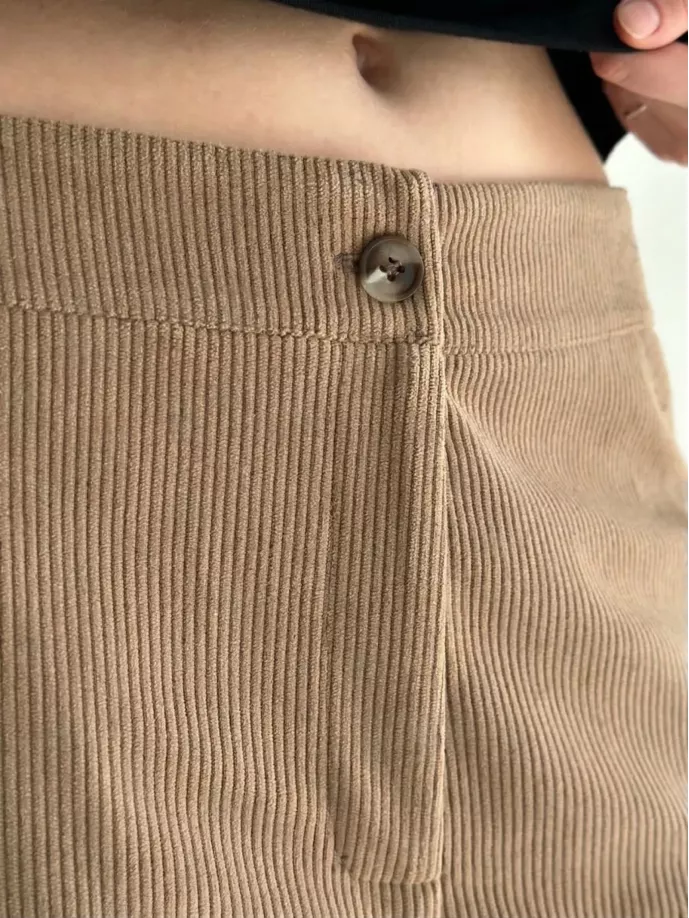 Вельвет штани МОМИ бежеві