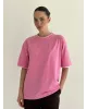 Футболка з білим кантом рожева, onesize