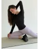 Yoga лонгслів чорний