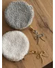 Брелок підвіска метал бантик срібло