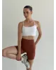 Yoga топ з борцівською спинкою білий
