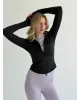 Yoga кофта на блискавці чорна