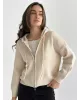 Кардиган на блискавці молочний “onesize”