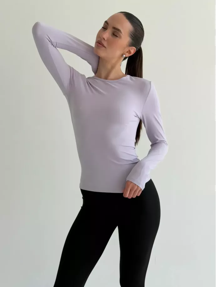 Yoga лонгслів лавандовий