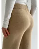 Комплект в’язаний кардиган з поясом та штани бежевий, onesize