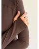 Yoga кофта на блискавці коричневий