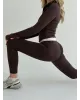 Yoga кофта на блискавці коричневий
