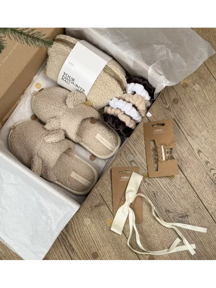 Набір дитячий Teddy з капцями бежевий