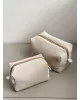 Косметичка мала велюр молочна
