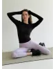 Yoga лонгслів чорний