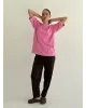 Футболка з білим кантом рожева, onesize