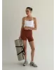 Yoga топ з борцівською спинкою білий