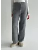 Комплект в’язаний кардиган з поясом та штани сірий, onesize